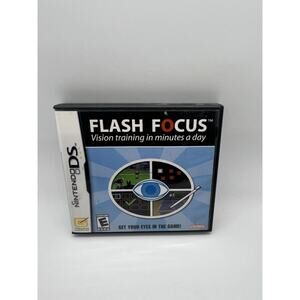 Flash Focus: Vision Training in Minutes a Day (Nintendo DS, 2007) CIB! Tested!